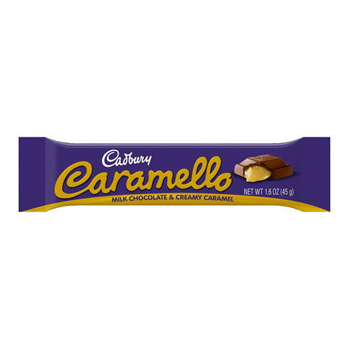 Cadbury Caramello Milk Chocolate And Creamy Caramel, 1.6 oz, 18 Bars